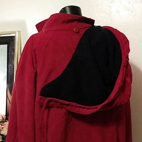 Fleet Street Red Winter Coat - Picture 6 of 11